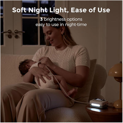 Aspirador Nasal Elétrico Para Bebês Momcozy - Luz Noturna Suave